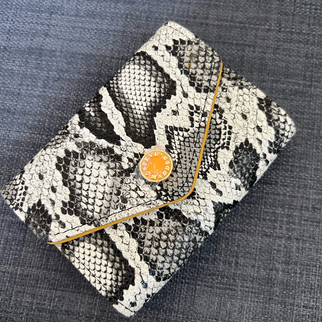 Nwt Steve Madden Flap Card Holder Case Mini Wallet